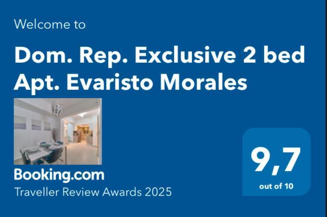 Dom. Rep. Exclusive 2 Bed Apt. Evaristo Morales Санто Доминго Екстериор снимка